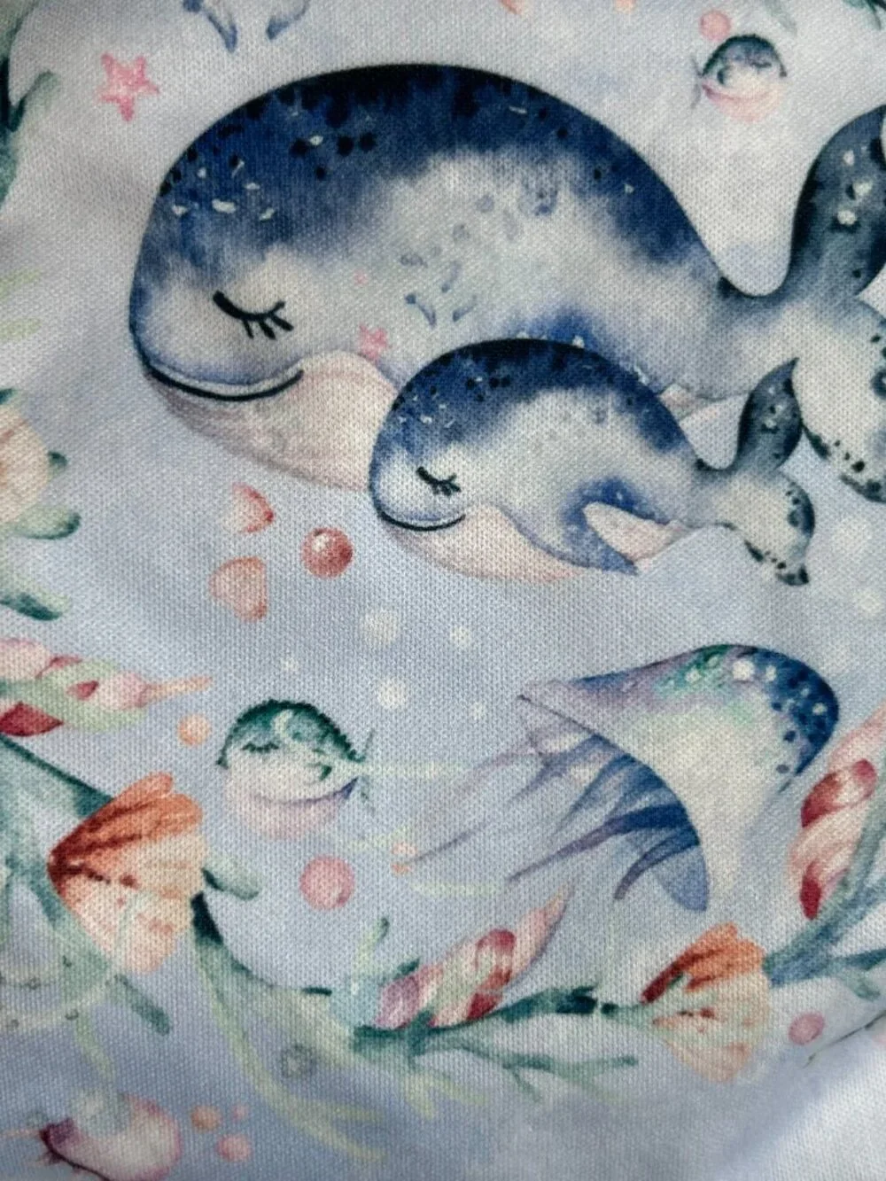 Mama Koala Ocean Sea Life Pocket Cloth Diaper OS No Insert NEW